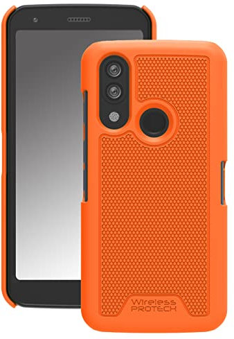 Wireless PROTECH Schutzhülle kompatibel mit CAT S62 und CAT S62 PRO, Hartschalen-Schutzhülle (Orange)