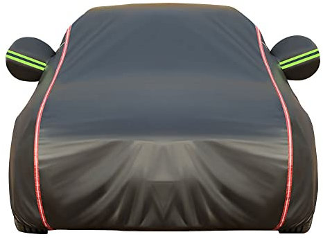 Auto Abdeckplane Autoplane Ganzgarage Kompatibel mit Mercedes-Benz, für AMG/GTS GTC GTR GT50 Gt53 Gt63s, staubabweisende, wasserdichte Außenschutzhülle(Color:A,Size:GTS)