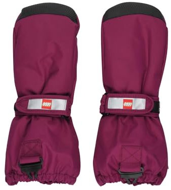 Kabooki Unisex LWATLIN 706-MITTENS W/MEM. Fäustlinge, Bordeaux, 158/164