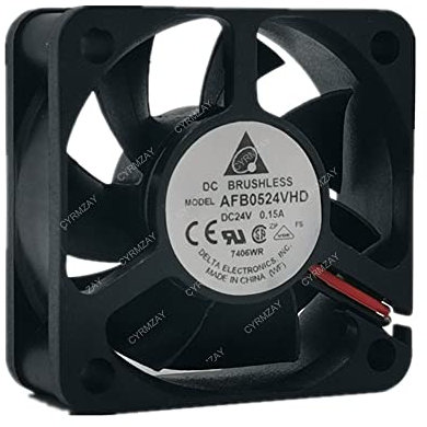 CYRMZAY Compatible For Delta AFB0524VHD 5020 24V 0.15A 5cm 2-Wire cooling fan