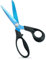 CCR Nähschere Stoffschere 26cm Schneiderschere Blau Titanbeschichtete Stoffschere, Ergonomische Komfortgriffschere für Textilien Pappe Leder Teppiche, Schwarz