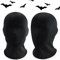 Jorzer Schwarze Vollgesichtsmaske aus Eisseide, Vollkopfmaske, atmungsaktiv, sonnenfest, Unisex, freie Größe, schnell trocknend, elastisch, Halloween-Maske für Cosplay, Party, Kostüm, 2 Stück