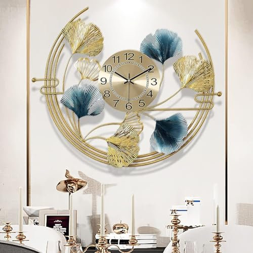 Wanduhr Groß Modern, Wohnzimmer Uhr Wand Lautlos, Wanduhren Für Küche Schlafzimmer Kreativ Modisch, Für Die Wand Zu Hause 3D Kunstdekor Für Wohnzimmer Schlafzimmer Gang Hintergrund Wandverzierung