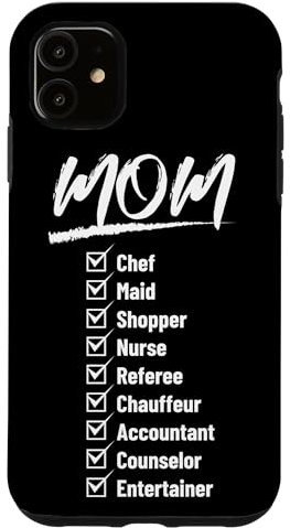 Coque pour iPhone 11 Carte humoristique pour la fête des mères