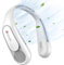 Dnenellr Neck Fan - 3-Speeds Bladeless USB Rechargeable 360° Cooling Personal Neck Fan for Travel, Sports & Outdoors