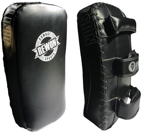 REWON Muay Thai Pad Schlagpolster Kampfsport Polster Kick Pads MMA Thai Pads Für Kickboxen Training Boxen Schlagkissen Boxpratzen Boxpads