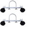 HEBEOT 2 Piezas Ruedas De Ruedas De Ruedas Soporte De Calentador Eléctrico Soporte De Acero Al Carbono Soporte De Aceite Ting Radiador Hidroeléctrico Soporte De Polea De Base Móvil