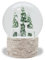 Schneekugel Weihnachten | Hüttenzauber Zwei Rehe Tannenbaum | Sockel Holzoptik | Höhe: 12cm Breite 10 cm | 20295 (2 Rehe Holzsockel)