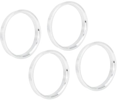 A ABSOPRO 4 Stücke Alufelgen Zentrierringe Distanzringe für Universal 72.6-65.1mm Silberton Artikelaustausch