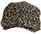 Perfeclan Leoparden-Kappe, tragbare Baskenmütze für Damen, für Partys, Urlaub, Outdoor, Straßeneinkauf