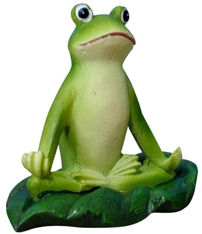 Generisch Yoga-Frösche-Figuren,Yoga-Frösche-Gartenfiguren - Harz-Tiere-Skulptur - Yoga-Frosch-Statue für Frauen, Mutter, Garten-Tierfiguren für Gartendekoration