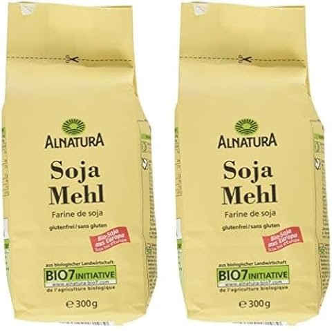 Alnatura Bio Sojamehl glutenfrei, 300 g (Packung mit 2)