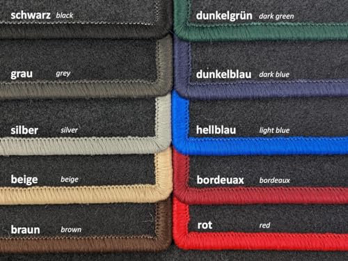 Kofferraumteppich für BMW X3 (Baujahr 2003-2011), Classic schwarz | Kofferraum | Umrandung beige