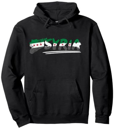 Syrien, freie Syrien-Flagge, Syrien-Karte Pullover Hoodie