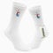 Huuraa Unisex Tennissocken Volleyballer bunte Silhouette Geschenk Größe 42/46 White Motiv Sportsocken Volleyballer Präsent