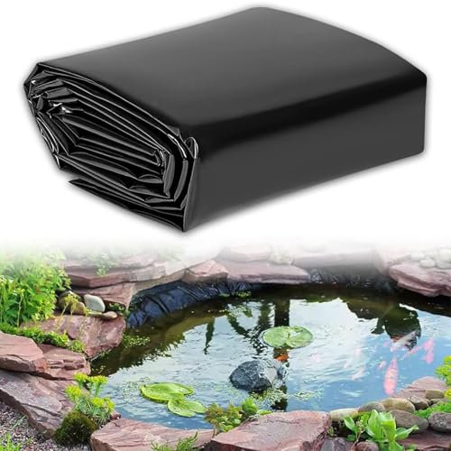YZRDCXM Bâche de Protection for Bassin, bâche de Piscine, sous-Couche Noire très résistante, revêtement préformé for bassins à Poissons, piscines de Jardin, fontaines, Jardins Aquatiques(4x8M)