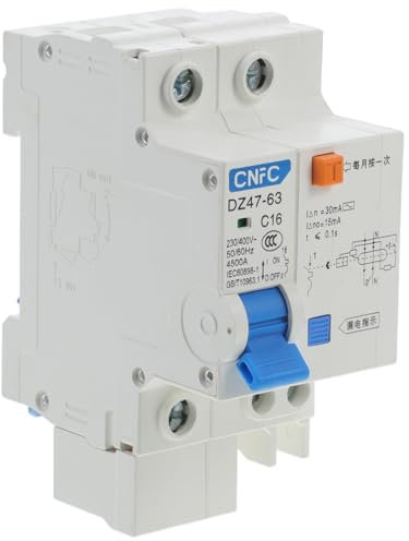 LIFKOME 16a Disjoncteur Domestique Disjoncteur De Protection Les Fuites Électriques Portable