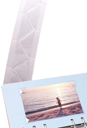 Lumi Zenva® 500 Piezas Esquinas Adhesivas para Fotos – Esquinas Adhesivas para DIY, Esquinas Decorativas para Fotos – Esquinas Adhesivas para Álbumes de Fotos, Scrapbook y Marcos de Fotos