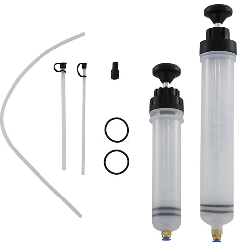 BITUXX Öl Einfüllpumpe Pumpe Einfüllhilfe Flüssigkeitspumpe Nachfüllpumpe Ölwechsel Handpumpe KFZ Werkstatt Manuell 200ML 0,2L und 500ML 0,5L