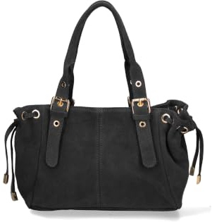 Gave Lux GLX22010923FBG Damen-Handtasche aus echtem Leder Made in Italy 20 x 21 x 33 cm