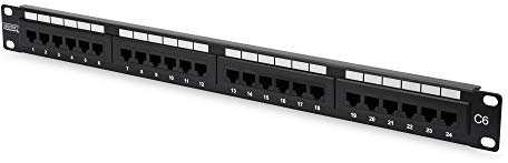 Digitus Professional DN-91624U Panneau de brassage 24 Ports Noir