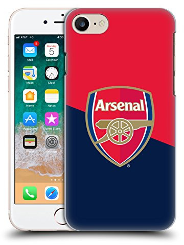 Head Case Designs Offizielle Arsenal FC Logo Blau Und Rot Wappen 2 Harte Rueckseiten Handyhülle Hülle Huelle kompatibel mit Apple iPhone 7/8 / SE 2020 & 2022