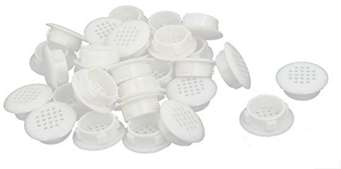 sourcing map 30pcs Schuhschrank rund Gitter Loch Lüftungsgitter Lamellen Abdeckung 30mm Dmr. DE de