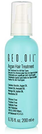 GEO OIL Argan Hair Treatment 200ml - Leave-In Hair Conditioner, Keratin Hair Treatment