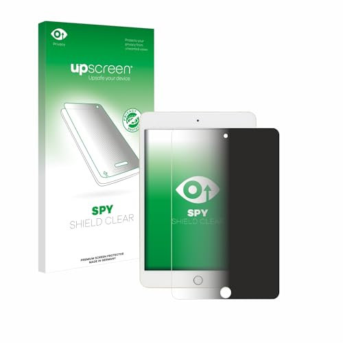 upscreen Anti-Spy Blickschutzfolie für Apple iPad Mini 5 2019 (5. Gen.) Made in Germany, Privacy Displayschutz-Folie [Sichtschutz, Blaulichtfilter]
