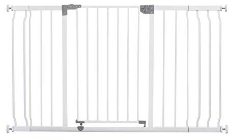 Dreambaby Liberty Safety Gate Set 1 gate + 2 Extensions fits 126 cm - 132.5 cm, White, G9502