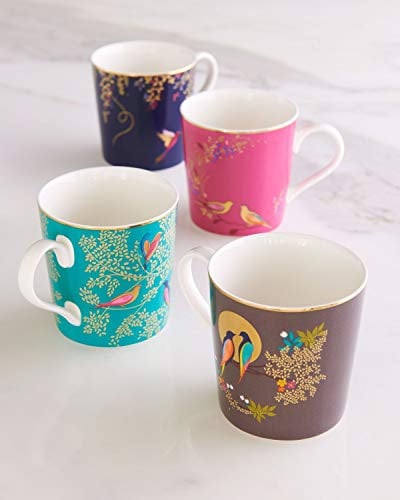 Sara Miller London Chelsea Mugs Assorted Set of 4, Elegant and Sophisticated, The Perfect Blend of Style and Quality