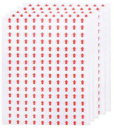 STOBOK 3200 Stück Roter Pfeil Aufkleber Kleine Selbstklebende Aufkleber Produkte Inspektionsfehler Anzeige für Qualitätsprüfung 10Mm