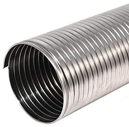Tubo flexible corrugado de acero inoxidable para chimenea (DN 150 mm L 1 m)