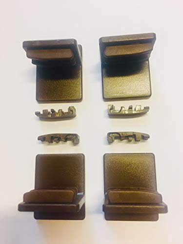 K-home 86380970 Klebeträger für Plissee, Braun, 4 Stück