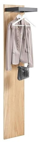 Froschkönig24 Lucio Paneel Garderobenpaneel Eiche Massiv geölt