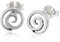 NKlaus Paar Ohrstecker Keltische Knoten 925 Silber 7mm Fibonacci Spiral Ohrringe 12923