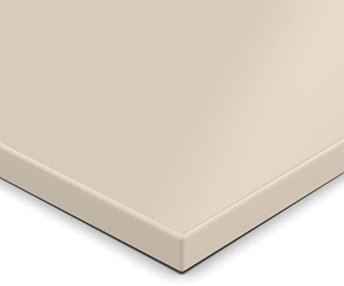 AUPROTEC 19mm Spanplatte Zuschnitt Kaschmirgrau melaminharzbeschichtet Länge bis 200cm Dekorplatten Zuschnitte mit Umleimer Auswahl: 40 x 60 cm (ABS Kante komplett)