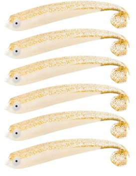 ZANDERKANT - Angelköder - Gummifische - Junior Kauli - 2 Packungen je 3 Stück - Blondi - 9cm - Greifer 3/0 - schwimmend