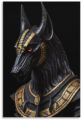 Anubis-Poster mit antiker griechischer Mythologie, 60 x 90 cm
