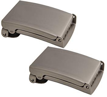 Lot de 2 boucles de ceinture de rechange pour homme - 40 mm - Pour sac à dos et sac à dos, matt, taille unique