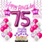 Deko 75. Geburtstag Frauen luftballons 75 Geburtstag Deko Geschenk für 75. Geburtstag Frauen rosa 75. Geburtstag Tortendeko 75 Frau Geburtstagsdeko 75 jahre Frau Geburtstag dekoration rosa