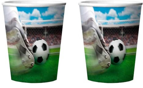 3D-Effekt Plastikbecher Fußball 8er Pack