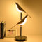 Nachttischlampe Touch Dimmbar LED Tischlampe Tiere Vogel Design Tischleuchte Modern Drehbare Verstellbar Vogellampe Metall-Acryl Nachtlicht Bird Nachttischleuchten für Schlafzimmer Wohnzimme Dekolampe