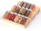 Cinnani Porta Spezie da Cassetto,3 Ripiani Portaspezie in legno,Organizzatore Porta Spezie per Cucina Spezie Salvaspazio Inclinato per Armadietti e Cassetti.