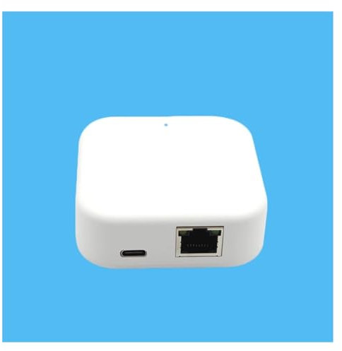 Gateway, TTLOCK G3 Hub de Enlace con Cable Cerradura de Puerta Inteligente Desbloqueo Convertidor de Bluetooth a Wi-Fi Cerradura Inteligente Control de Voz WiFi inalámbrico Alexa (Color : G3 Gateway