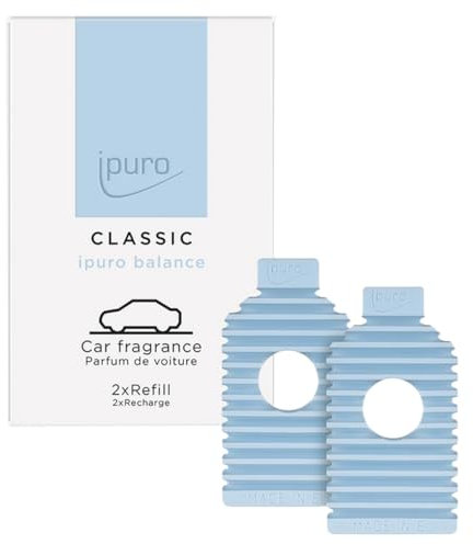 ipuro Classic Car Line Autoduft Balance EVA Refill 2x9g - Maritimer Duft für Auto mit luftigen Noten für Entspannung - Langanhaltender Auto Lufterfrischer - Passend für ipuro Classic Autostecker Clip