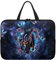 Xoenoiee Sacoche pour ordinateur portable pour homme et femme, sac de transport pour ordinateur portable pour voyage, étude, travail avec poignée, Papillon Cheval Rose Floral, 17inch