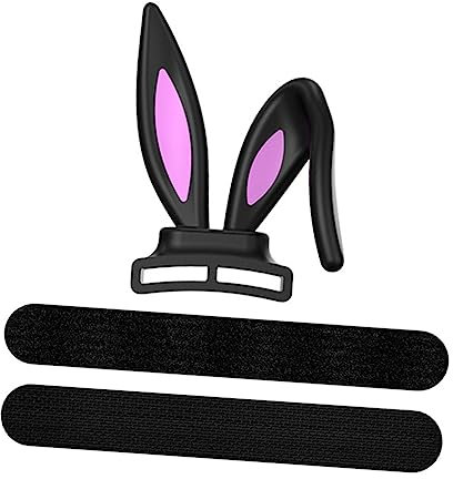 MERRYHAPY Rabbit Ears for Gaming Headset Headphone Decoration Silicone Headset Ornaments