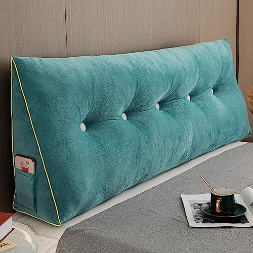 Cuscino Triangolare Grande Con Zeppa Testiera Tinta Unita Poggialetto Cuscino Da Lettura Cuscino Schienale Letto Cuscino Di Supporto Lombare Per Divano Letto Cuscino Letto A Castello,Viola,Piccolo/2