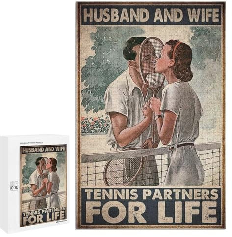 Jigsaw Puzzles 1000 Pieces for Adult Tennis Partners for Life Wooden Puzzle Puzzles for Youth Home Decor Funny Game Best Gift Preschool Toys